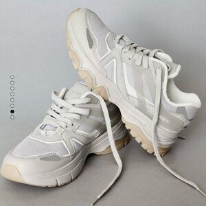 Mango heather grey chunky trainer